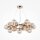 Suspension verre fumé métal G9 largeur 69 cm Moderne