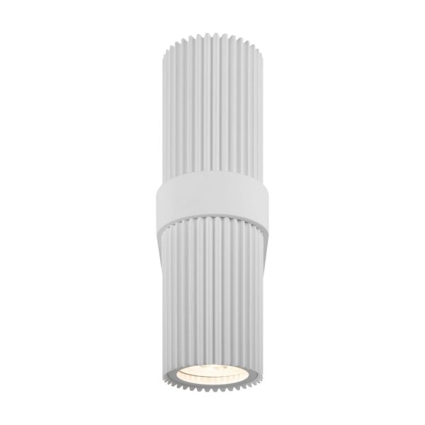 Applique murale aluminium GU10 Up Down hauteur 23 cm blanc