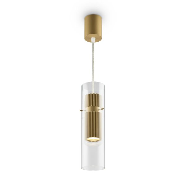 Lampe à suspendre aluminium verre GU10 Ø 8 cm H : max. 170 cm