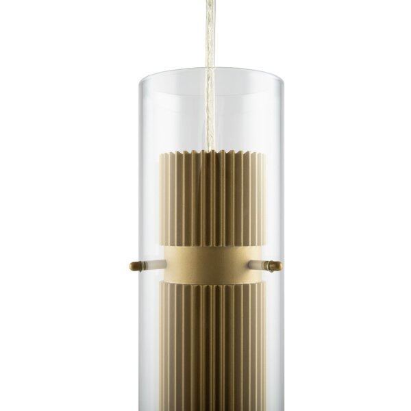 Lampe à suspendre aluminium verre GU10 Ø 8 cm H : max. 170 cm