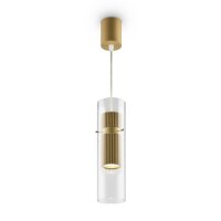 Lampe à suspendre aluminium verre GU10 Ø 8...