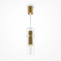 Lampe à suspendre aluminium verre GU10 Ø 8...