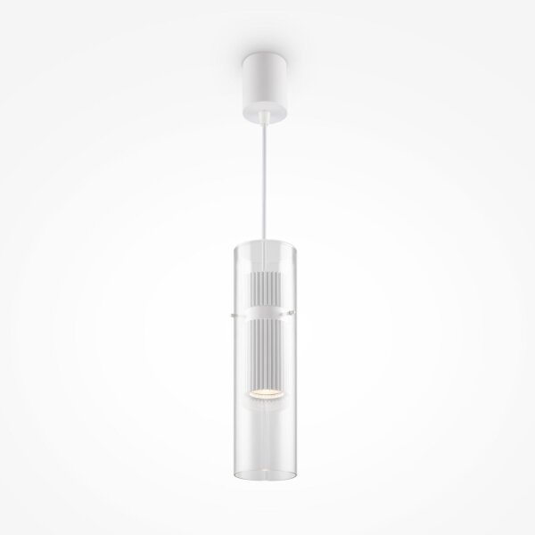 Lampe à suspendre aluminium verre GU10 D : 8 cm H : max. 170 cm