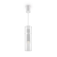 Lampe à suspendre aluminium verre GU10 D : 8 cm H...