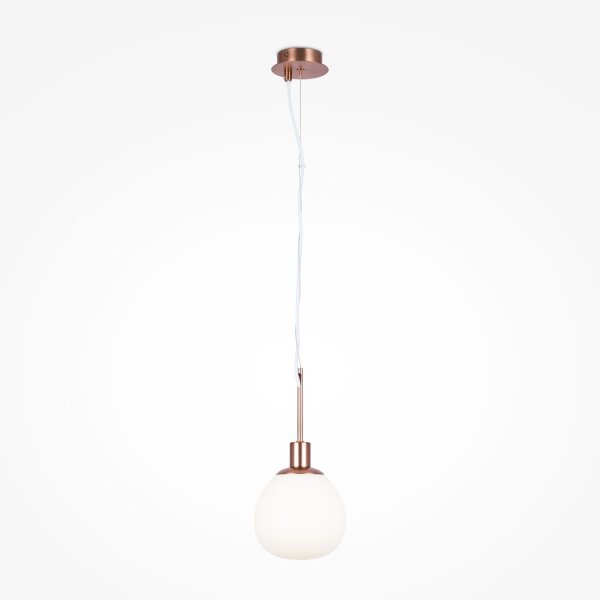 Lampe à suspendre métal verre rond D : 15 cm H : max. 153 cm E14