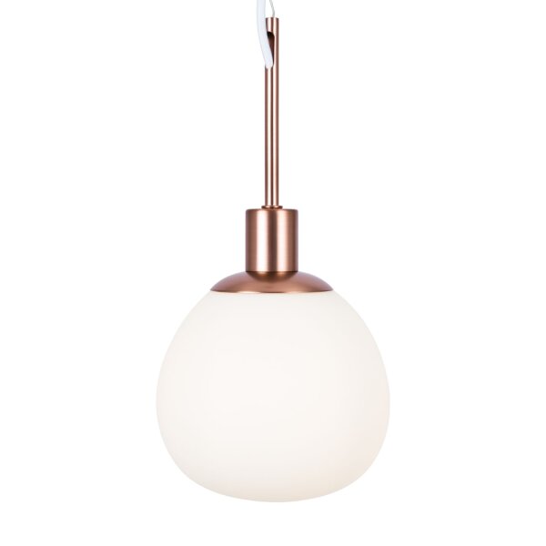 Lampe à suspendre métal verre rond D : 15 cm H : max. 153 cm E14