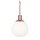 Lampe à suspendre métal verre rond D : 15 cm H : max. 153 cm E14