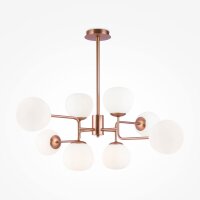 Lampe de plafond métal verre E14 96 cm de large en...