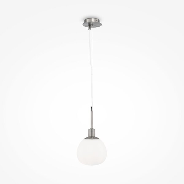 Lampe à suspendre verre métal E14 ronde D : 15 cm H : max. 153 cm