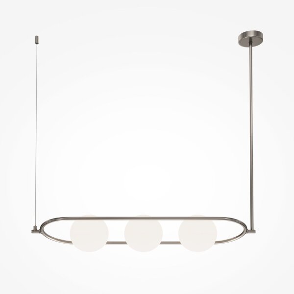 Suspension métal verre E14 H : max. 137 cm 3 flammes