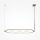 Suspension métal verre E14 H : max. 137 cm 3 flammes