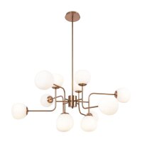 Lampe à suspendre métal verre H : max. 140...