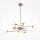 Lampe à suspendre métal verre H : max. 140 cm en or blanc E14