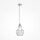Suspension métal verre E14 Ø 16 cm H : max. 143 cm