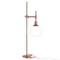 Lampe de table métal verre hauteur 65 cm en laiton...