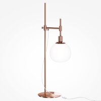 Lampe de table métal verre hauteur 65 cm en laiton...