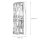 Applique métal verre hauteur 25 cm chrome E14 allongée