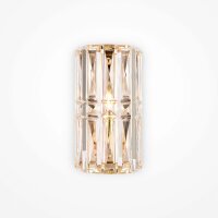 Applique métal verre fumé E14 hauteur 25 cm...
