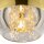 Lampe à suspendre métal verre E27 D : 20 cm rond en or JOY