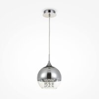 Suspension métal verre Ø 20 cm rond H :...