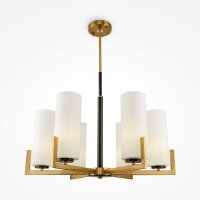 Lustre métal verre L : 67 cm E27 Moderne KAYA