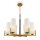 Lustre métal verre L : 67 cm E27 Moderne KAYA