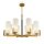 Lustre métal verre L : 76 cm E27 Moderne KAYA