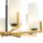 Lustre métal verre L : 76 cm E27 Moderne KAYA