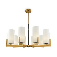 Lustre métal verre E27 largeur 86 cm Moderne KAYA