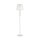 Lampadaire métal tissu 165 cm en shabby blanc or blanc