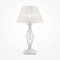 Lampe de chevet métal tissu E14 56 cm rond Classique