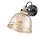 Plafonnier métal verre fumé orientable E27 LUCA