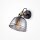 Spot de plafond verre fumé métal E27 orientable