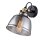 Spot de plafond verre fumé métal E27 orientable
