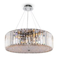 Lampe &agrave; suspendre m&eacute;tal verre E27 D : 53 cm...