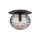 Plafonnier métal verre fumé Ø 35 cm rond E27 Moderne