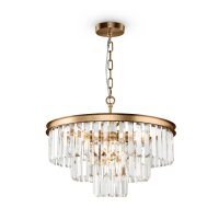 Lampe à suspendre métal verre E14 ronde D :...