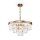 Lampe à suspendre métal verre E14 ronde D : 50 cm en laiton