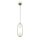 Lampe à suspendre métal verre H : max. 204 cm en laiton blanc