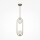 Lampe à suspendre métal verre H : max. 204 cm en laiton blanc