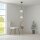 Lampe à suspendre métal verre H : max. 204 cm en laiton blanc