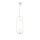 Suspension métal verre G9 H : max. 204 cm Blanc Moderne