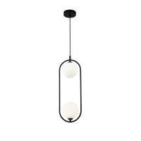 Lampe &agrave; suspendre verre m&eacute;tal G9 H : max....