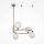 Suspension métal verre L : 39 cm H : max. 178 cm G9