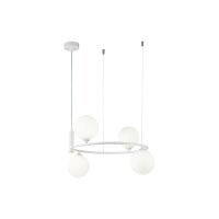 Suspension métal verre L : 39 cm H : max. 184 cm...