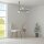 Suspension métal verre G9 largeur 58 cm H : max. 178 cm