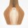 Suspension bois métal E27 Ø 30 cm H : max. 347,5 cm