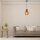 Suspension bois métal E27 Ø 30 cm H : max. 347,5 cm
