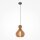 Lampe à suspendre métal bois Ø 30 cm rond H : max. 342,5 cm