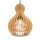 Suspension métal bois Ø 20 cm rond H : max. 329,5 cm